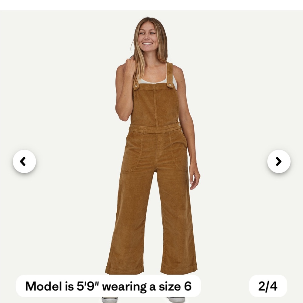 Patagonia Women's Stand Up Cropped Corduroy Overalls